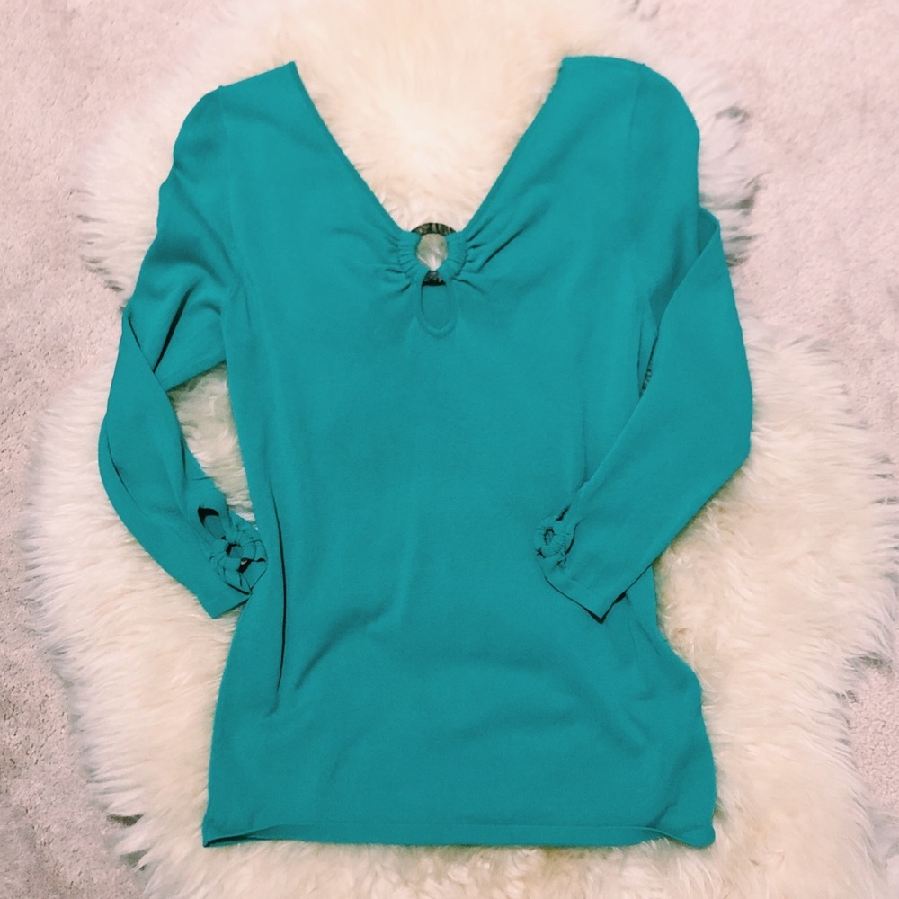 Turquoise top